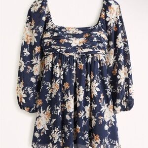 ABERCROMBIE & FITCH Emerson Balloon Sleeve Mini Dress
